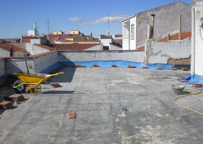 impermeabilización de tejado en comunidad de vecinos Valladolid