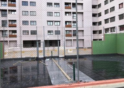 Impermeabilización pista de pádel comunidad de vecinos Valladolid