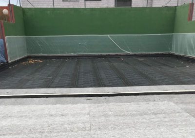 Impermeabilización pista de pádel comunidad de vecinos Valladolid